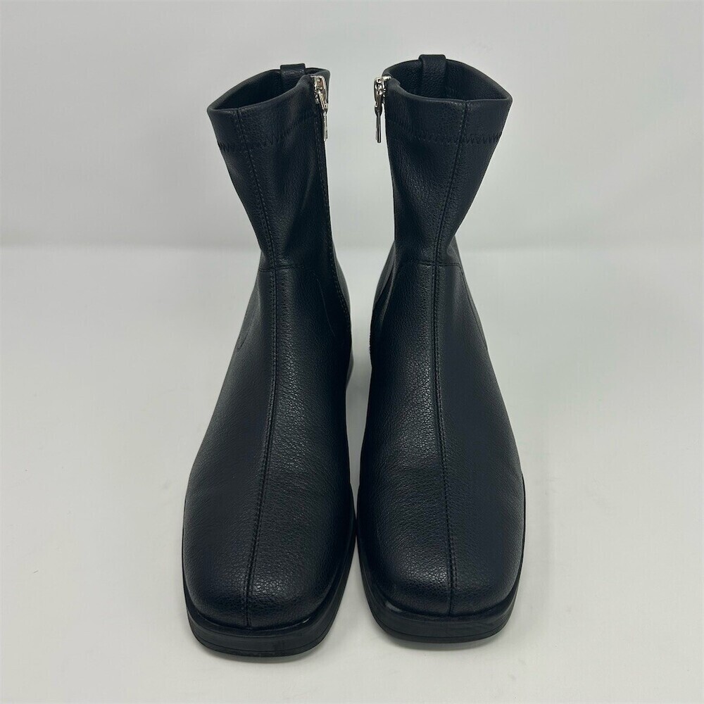 Aerosoles Dazzy Ankle Booties Black Square Toe Block Heel Side Zip Size 8.5 - Picture 6 of 11